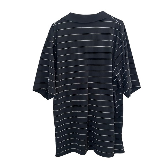 Polo Golf Ralph Lauren Maryland Terrapins Polo Mens XL Black Striped Pima Cotton - Picture 6 of 7